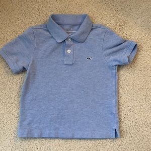 Vineyard Vines Boys Blue Heathered Polo
